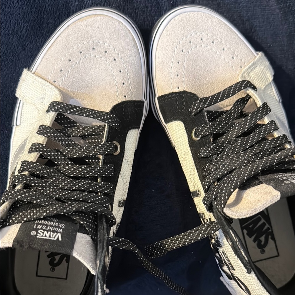 Vans High-Top Sneakers in Black and White